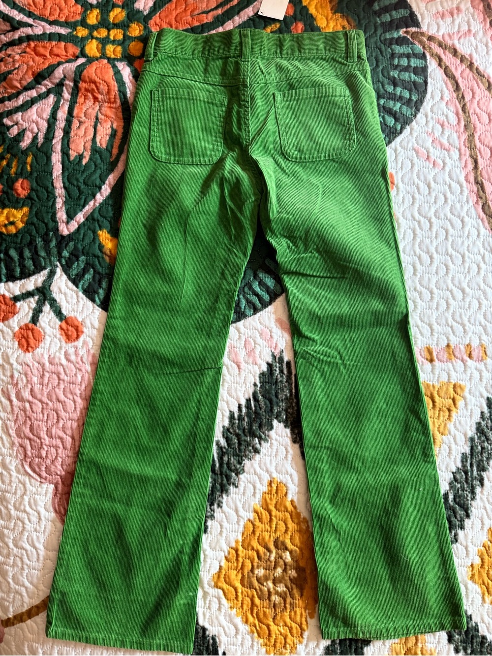 NWT Gymboree Bright Green Corduroy Flare Pants Girls - Picture 2 of 7